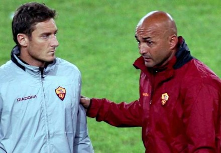 Totti-Spalletti, scontro tra giocatore e allenatore
